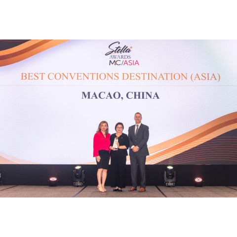  Capacidade em convenções e exposições reforçada: Macau distinguida como “Melhor Destino de Convenções da Ásia”