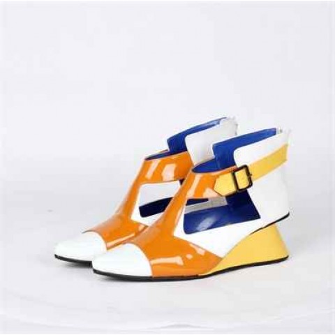 Orange/Yellow/ White High-Heel