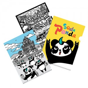 Soda Panda Rock & Roll/ Soda Pandas in Macao-A4 designer folders