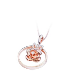 18KYG (Rose) Diamond Pendant