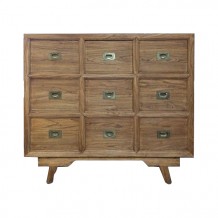 Elm Wood Cabinet with Nine Compartments 1a