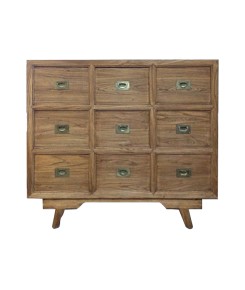 Elm Wood Cabinet with Nine Compartments 1a