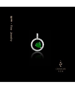 Fine Jewellery Series – Untarnished green jadeite pendant