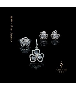 Fine Jewellry Series – Icy jadeite clover set