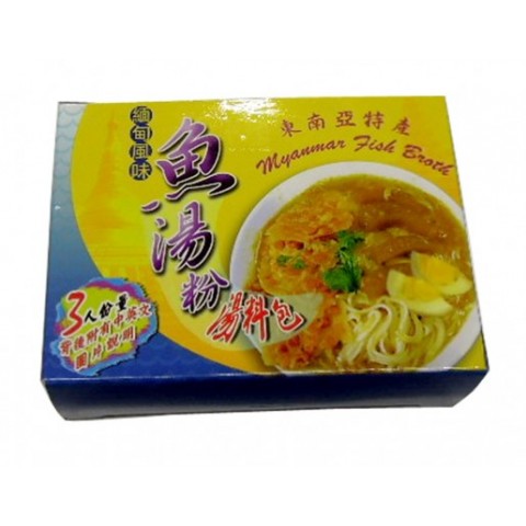 金塔牌緬甸魚湯粉湯料包