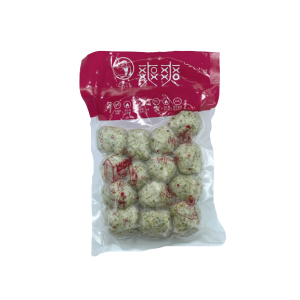 Cuttlefish balls with seaweed