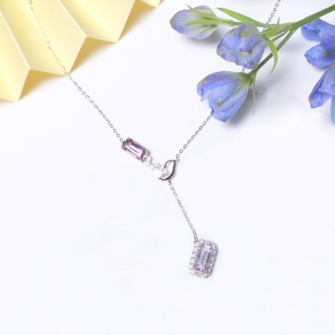 Spinel Series- Spinel Diamonds Necklace