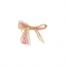 Ribbon Accessories (Gold Ribbon with Pink Color of the Company Logo)