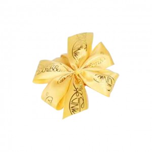 Ribbon Accessories (Yellow Ribbon with Gold Color of the Company Logo)