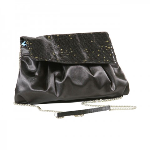 Black Sequin Evening Handbag