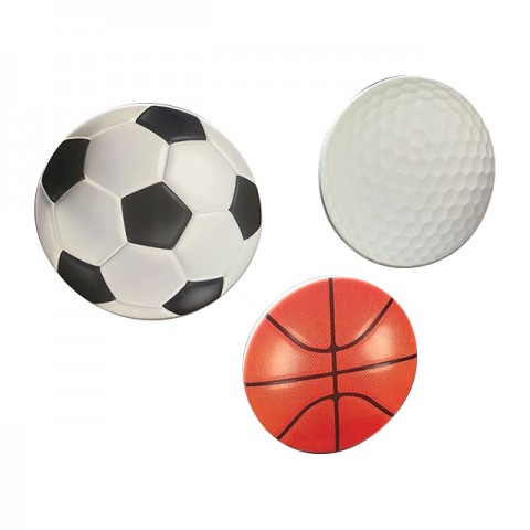 Basketball-design ceramic coaster, football-design ceramic coaster, golf-design ceramic coaster