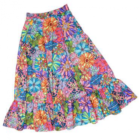 kaleidoscope pattern large skirt