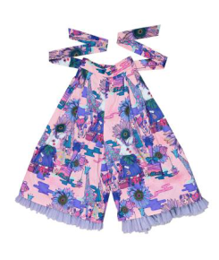 rabbit pattern culottes