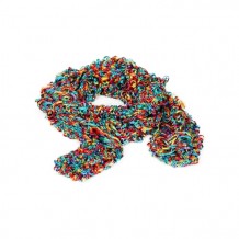 Rainbow Coloured Italian Knitted Scarf