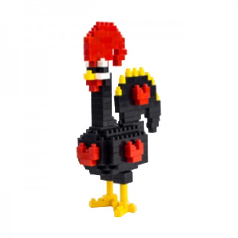 Small plastic building blocks - Rooster of Barcelos