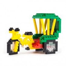 以三轮车为主题的积木玩具
