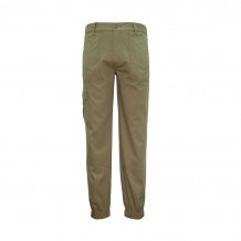 Men's cotton khaki thin legged trousers