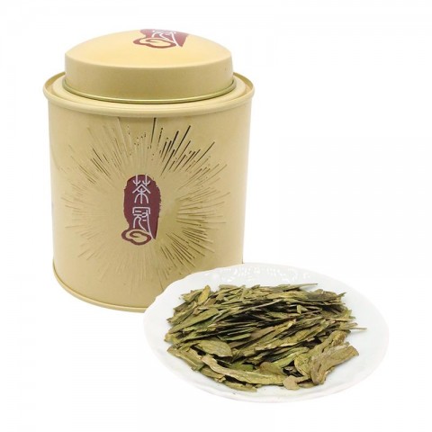 Macao Attractions Tea Can Series   West Lake early Longjing tea in thin can