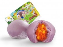 Cheese Pumpkin Purple Potato Steamed Buns