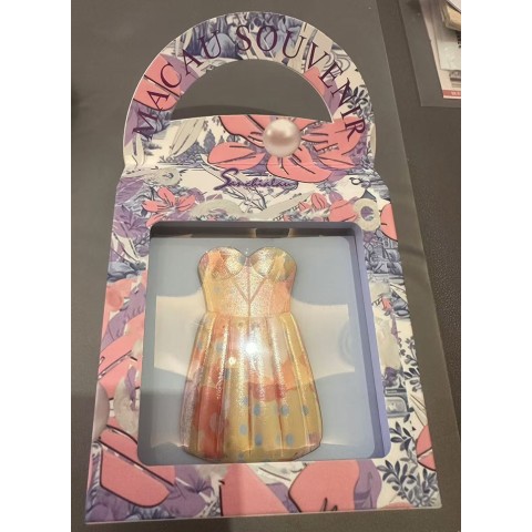 Série de ímanes de frigorífico de vestidos camélia  - Amarelo