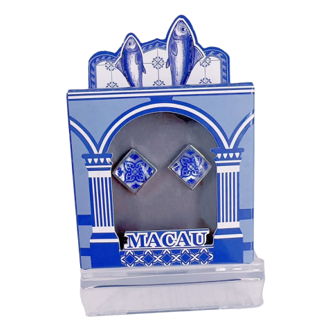 s925 Silver - Azulejo Shell Earrings (Short)