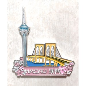 Macau Landscape Impression Fridge Magnet - Macao Tower