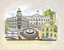 Macau Landscape Impression Fridge Magnet - Multiple-In-One (Municipal Affairs Bureau)