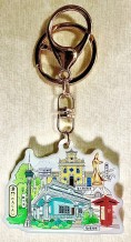 Macau Landscape Impression Keychain - Taipa Houses