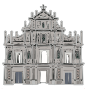 Macau Impression Badge Fridge Magnet - Ruins of St. Paul’s