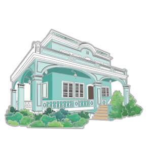 Macau Impression Badge Fridge Magnet - Taipa Houses