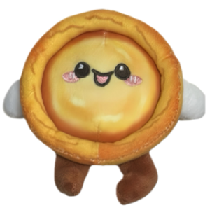 [Portuguese Egg Tart] Hand-Held Plush Doll
