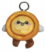 [Portuguese Egg Tart] Plush Fridge Magnet Keychain