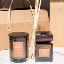 Aromatherapy set of Candle and Home Diffuser 