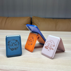手工镭射雕刻磁吸手机支架