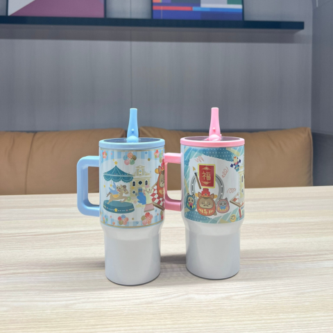 手工热转印保冷吸管杯