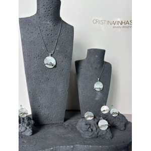 吊坠2款: Pendants silver and mother of pearl (S及M码)